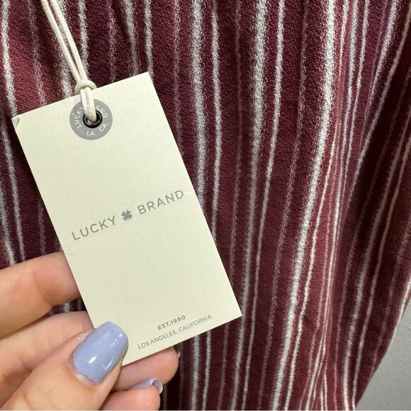 Lucky Brand Striped Square Neck Tank Top Size Large - Picture 5 of 5